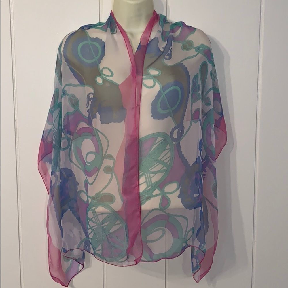 Lovely sheer pastel scarf‎